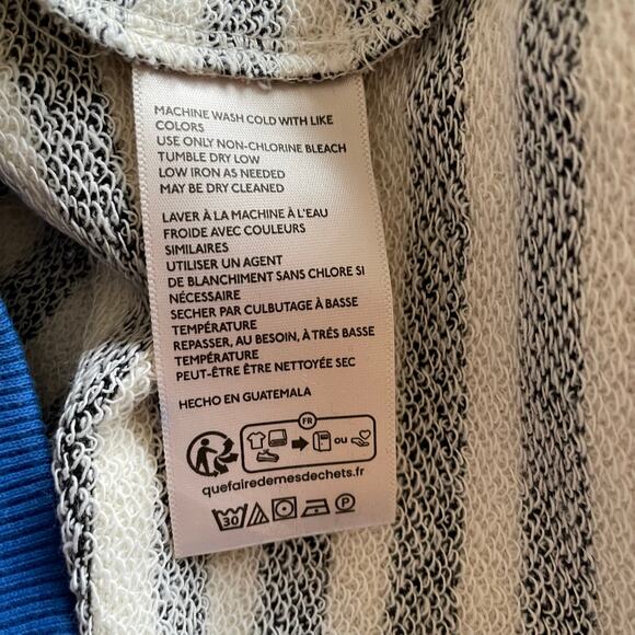 Free People We the Free Sweatshirt Striped Oversized Crewneck Size Medium - Picture 11 of 12